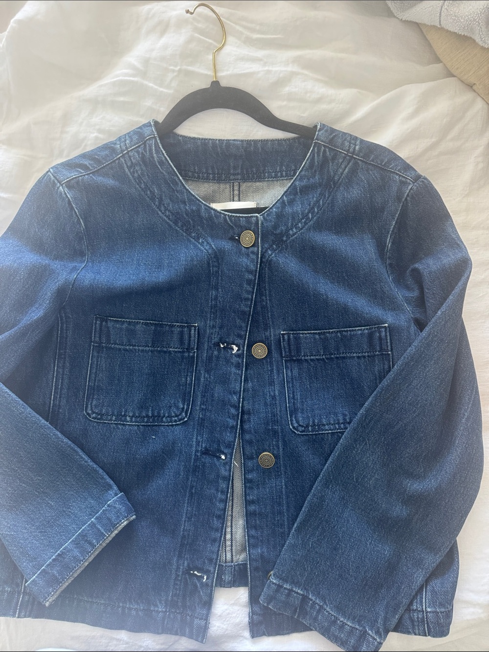 Frame Denim Dark Blue Jean Jacket